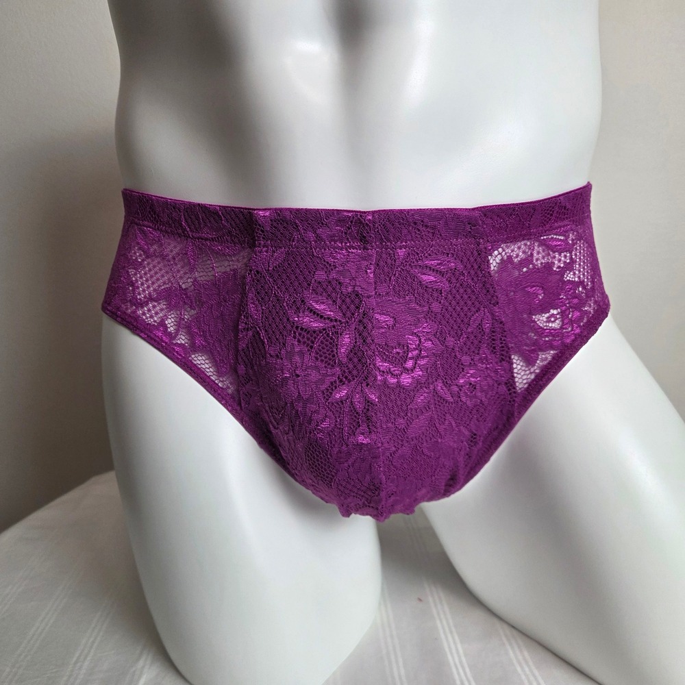 Cosabella Men Luxury Italian Floral Lace Comfort Micro Brief Designer Underwear